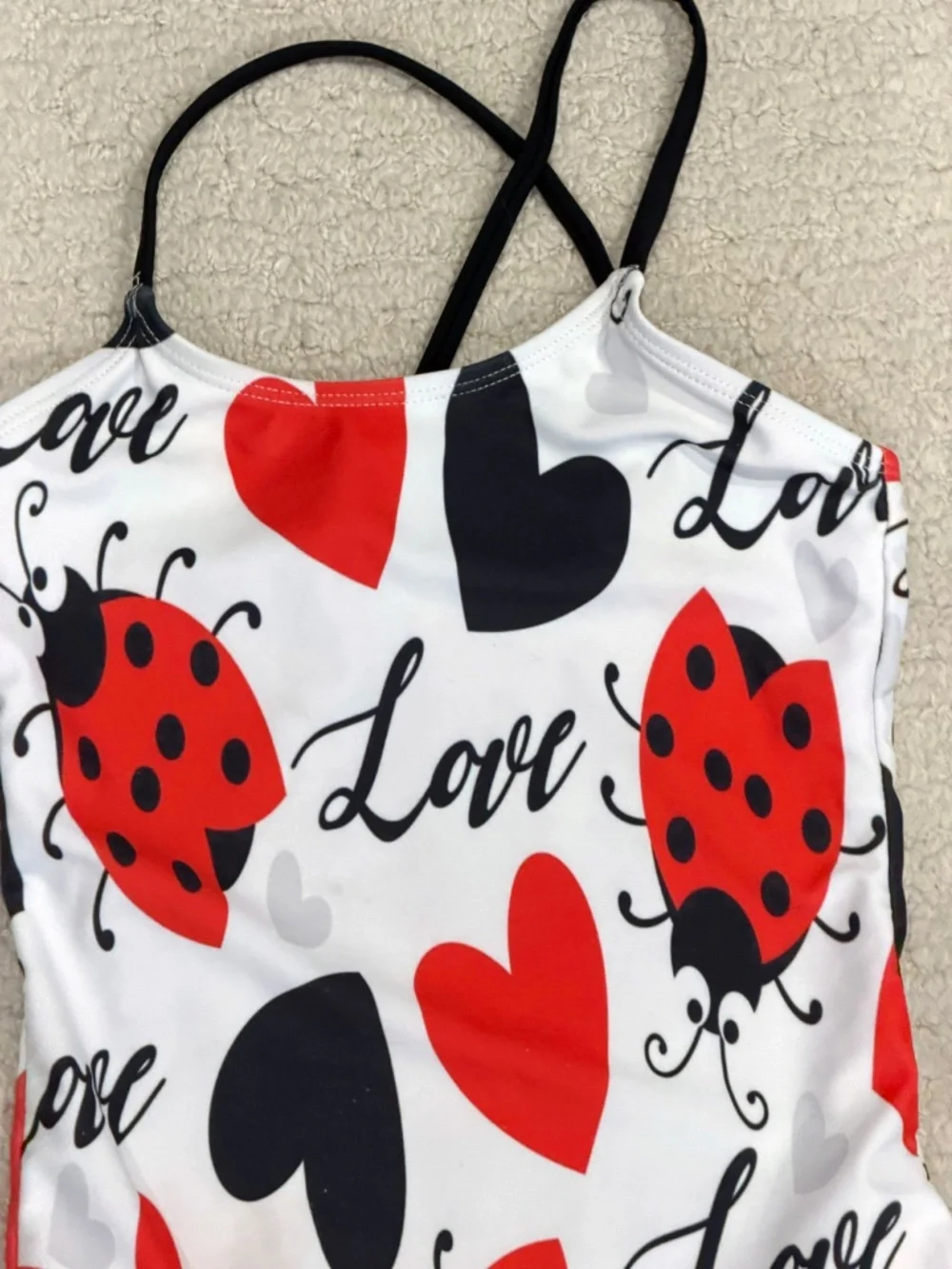 Kids Lovebug One Piece Swimsuit Size 7-8T